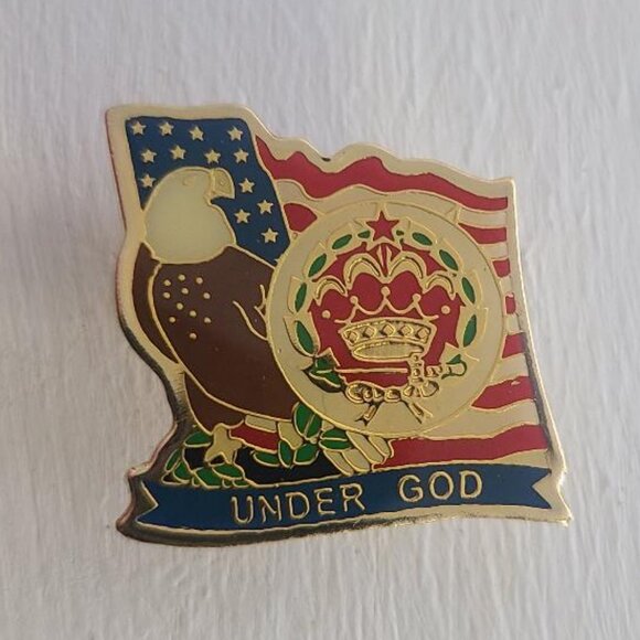 Order Of The Amaranth Under God Vintage Lapel Pin Tie Tack - Picture 2 of 5